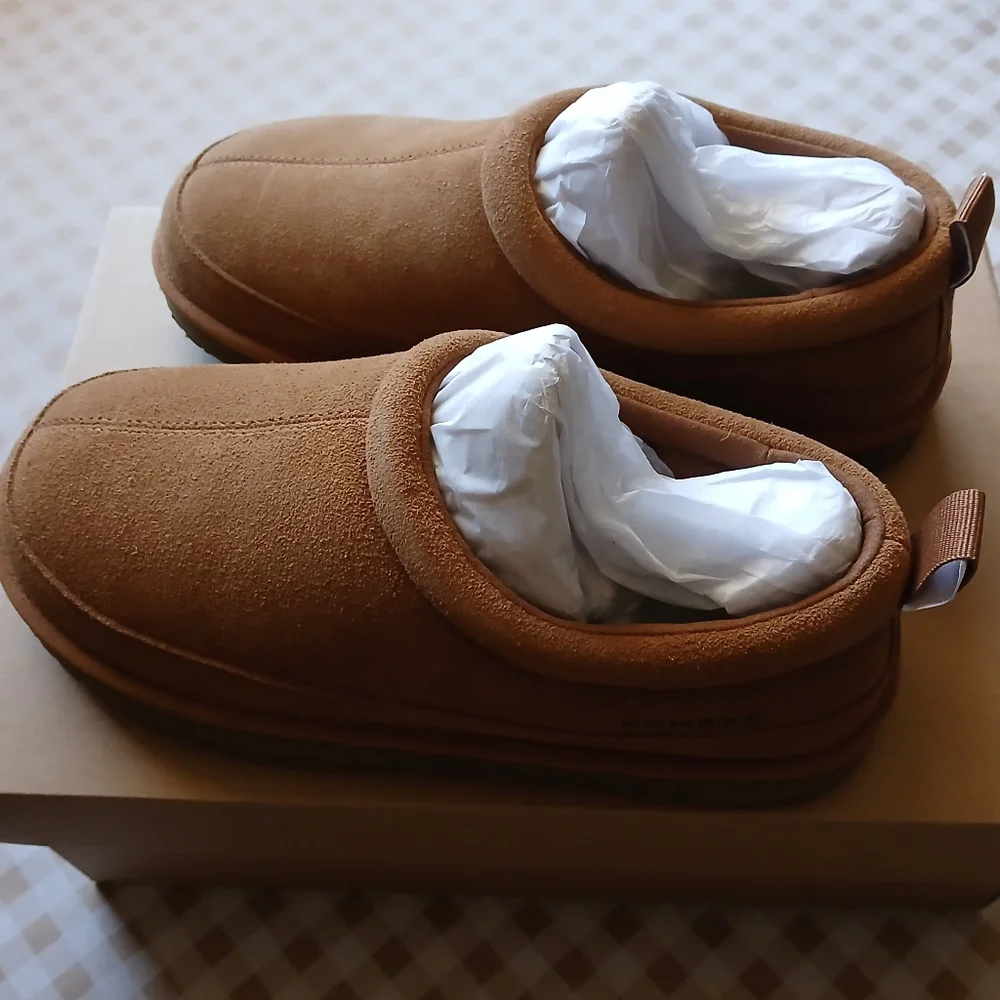 NIB Bombas Women’s Saturday Suede Slip-On Slipper Shoes - CAMEL - 7 - Picture 4 of 9